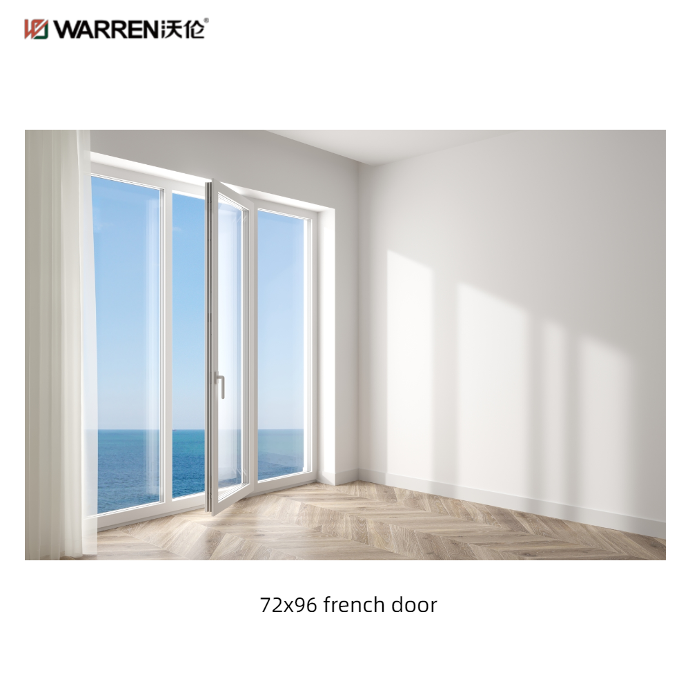 Warren 72x96 Exterior French Doors Black Glass Internal Double Doors