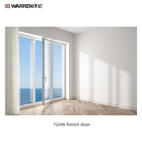 Warren 72x96 Exterior French Doors Black Glass Internal Double Doors