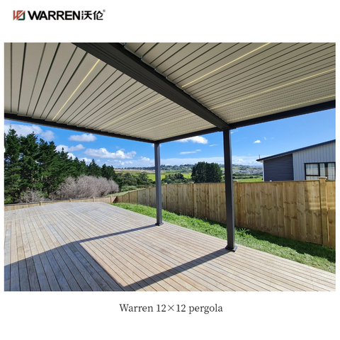 Warren 12 x 12 garden pergola aluminum alloy canopy for gazebo
