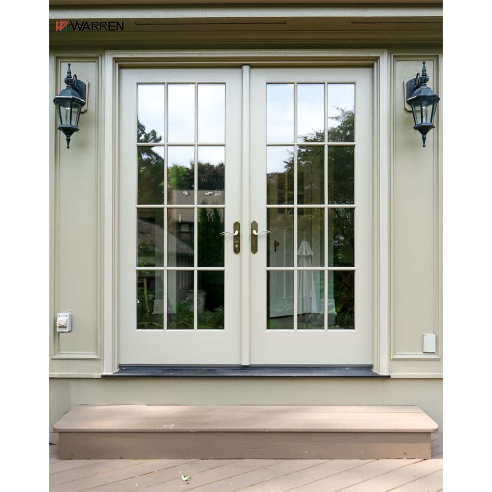 Warren 48 Inch Modern Interior French Doors With Double Glass French Doors