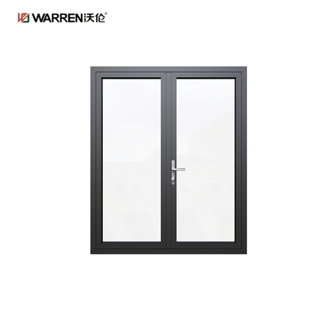 Warren 48x80 Interior French Doors Black Double Doors Internal
