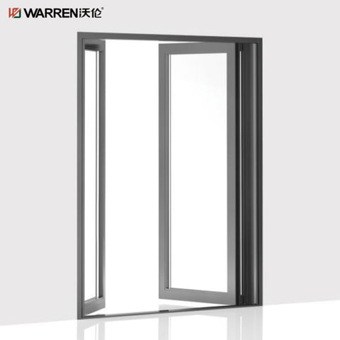 Warren Interior French Doors 72x80 With Black Internal Double Doors