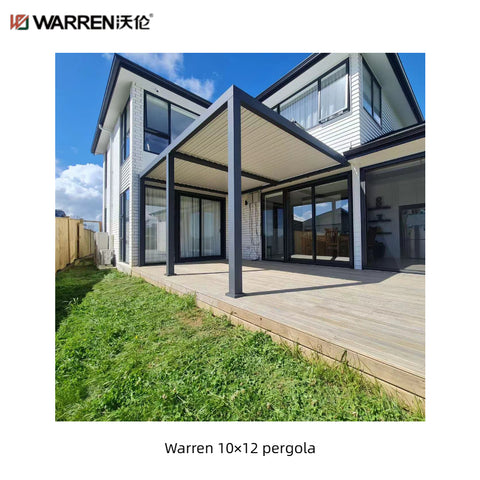 Warren 10x12 modern design pergola with aluminum alloy patio garden