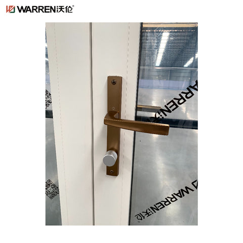Warren 64x80 Aluminium Internal French Doors With White Double Doors Interior