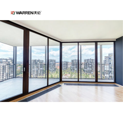 Warren 96x96 sliding door double tempered glass exterior patio door