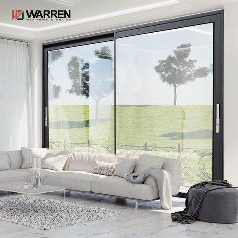 Warren 101*23 sliding doors interior unbreakable door aluminium frame factory sale