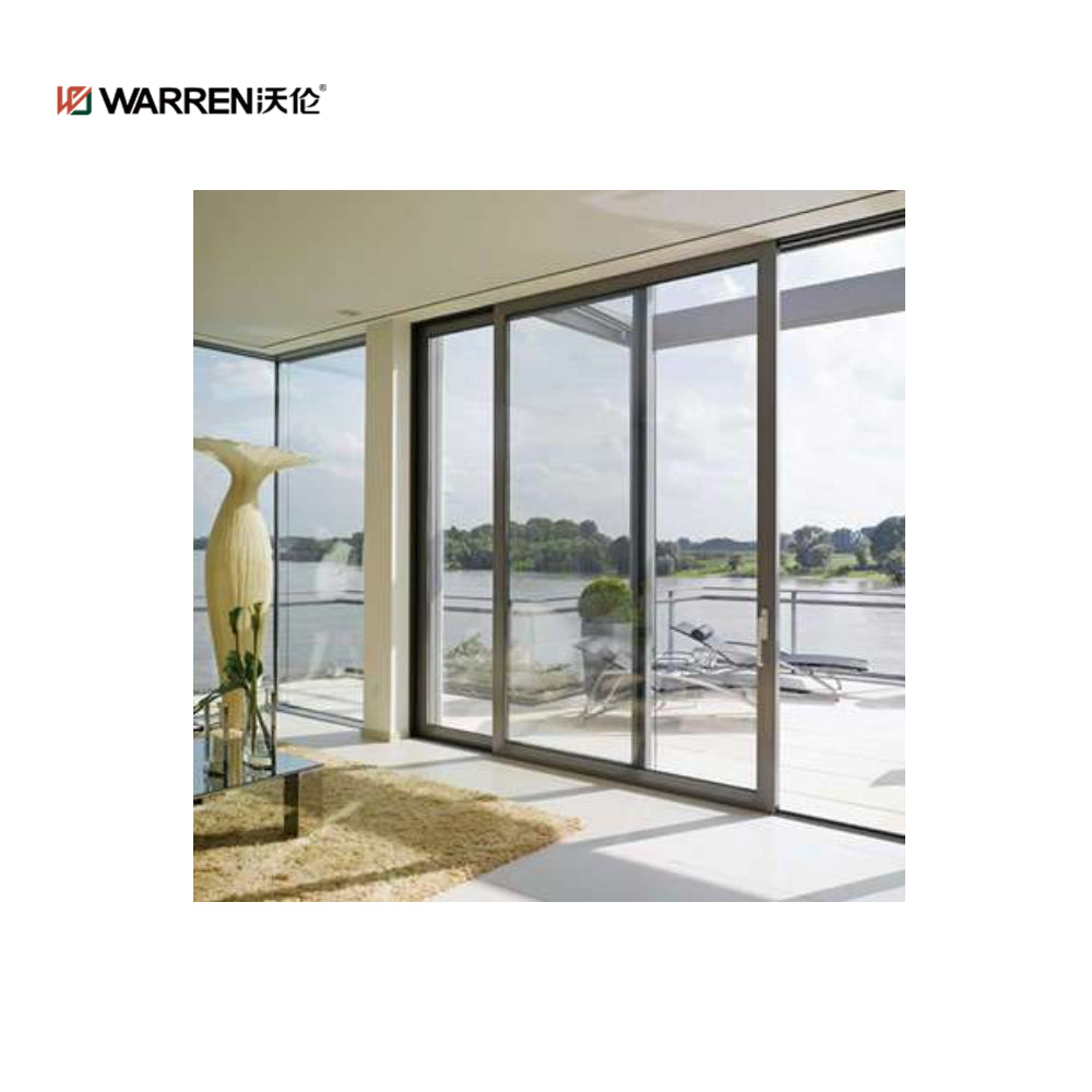 Warren 96x84 sliding door double tempered glass multi slide patio door