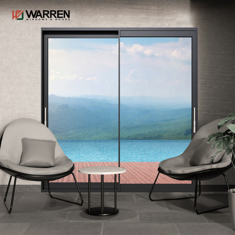Warren 72x80 sliding door aluminium thermal break 6060-T66 patio glass