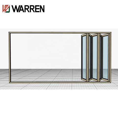 Warren 115x22 folding door black aluminium profile decorative wrought iron window guards