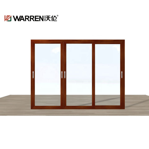 Warren sliding door double glass sliding aluminium thermal break