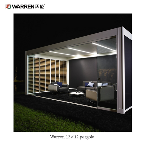 Warren 12 x 12 garden pergola aluminum alloy canopy for gazebo